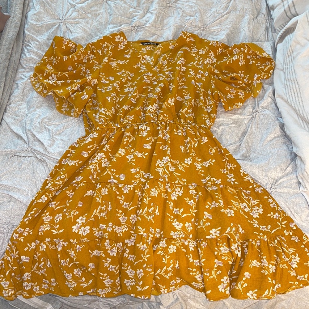 Yellow Floral Dress
